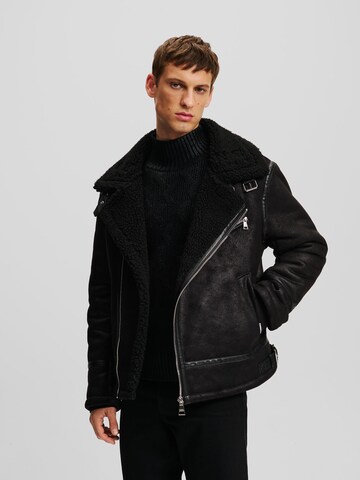 Karl Lagerfeld Winterjacke in Schwarz: predná strana