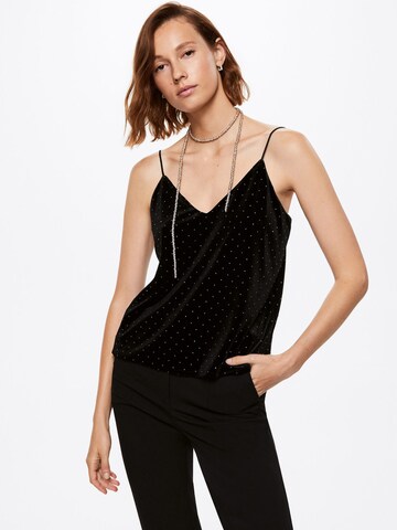 Haut 'TACHA' MANGO en noir : devant