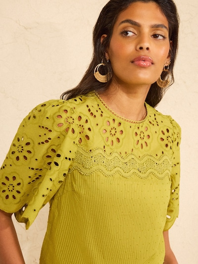 love & roses Blouse in XS in Kiwi, Item view