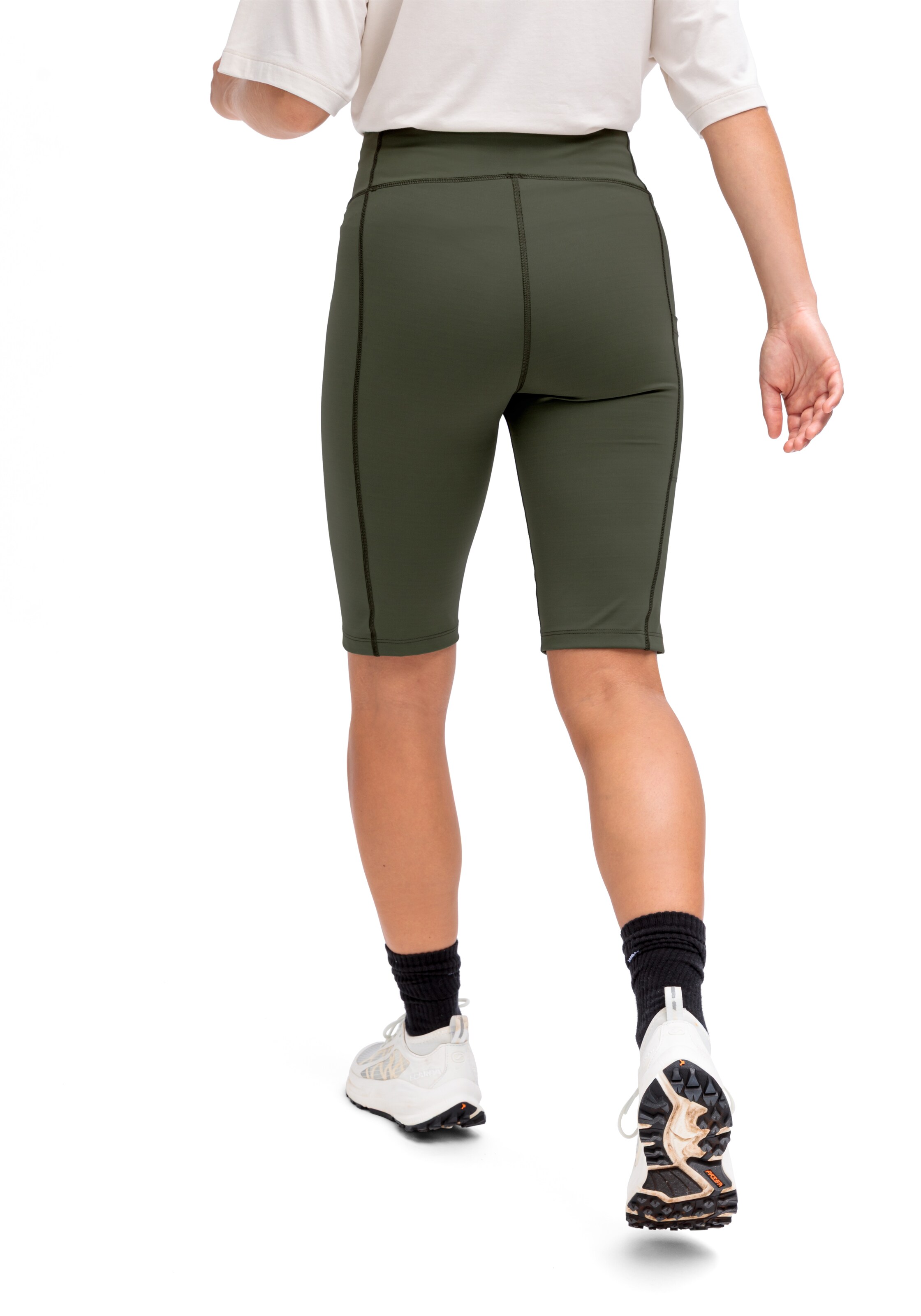 Maier Sports Skinny Workout Pants in Green