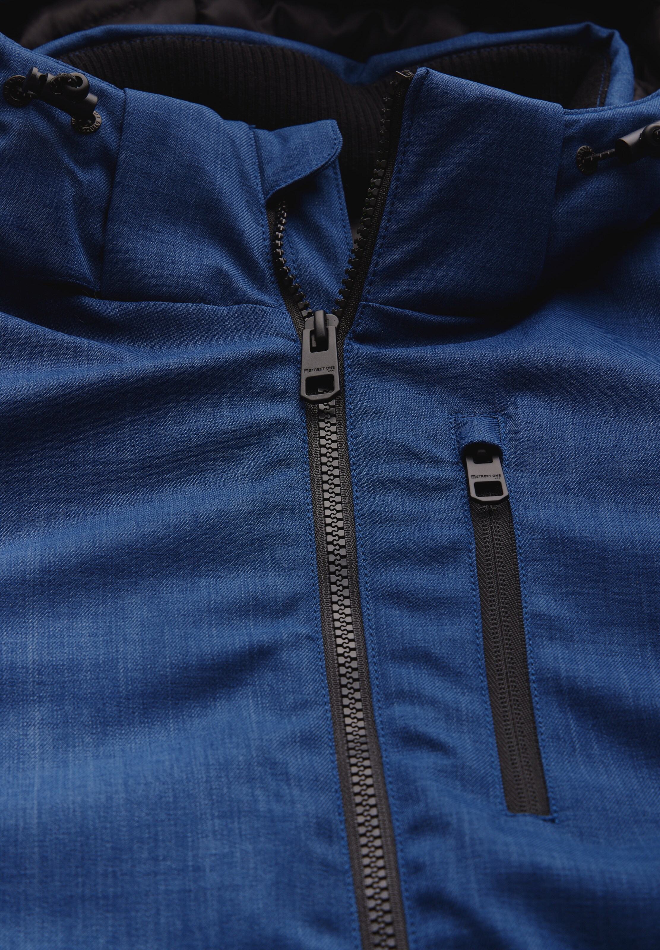 Street One MEN Jacke mit abnehmbarer Kapuze in Blau