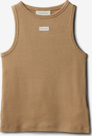 Haut Calvin Klein Jeans en marron : devant