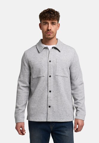 Coupe regular Chemise 'Rhomon' INDICODE JEANS en gris : devant