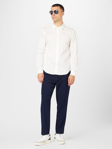 ABOUT YOU Regular fit Button Up Shirt 'Frederik' in White