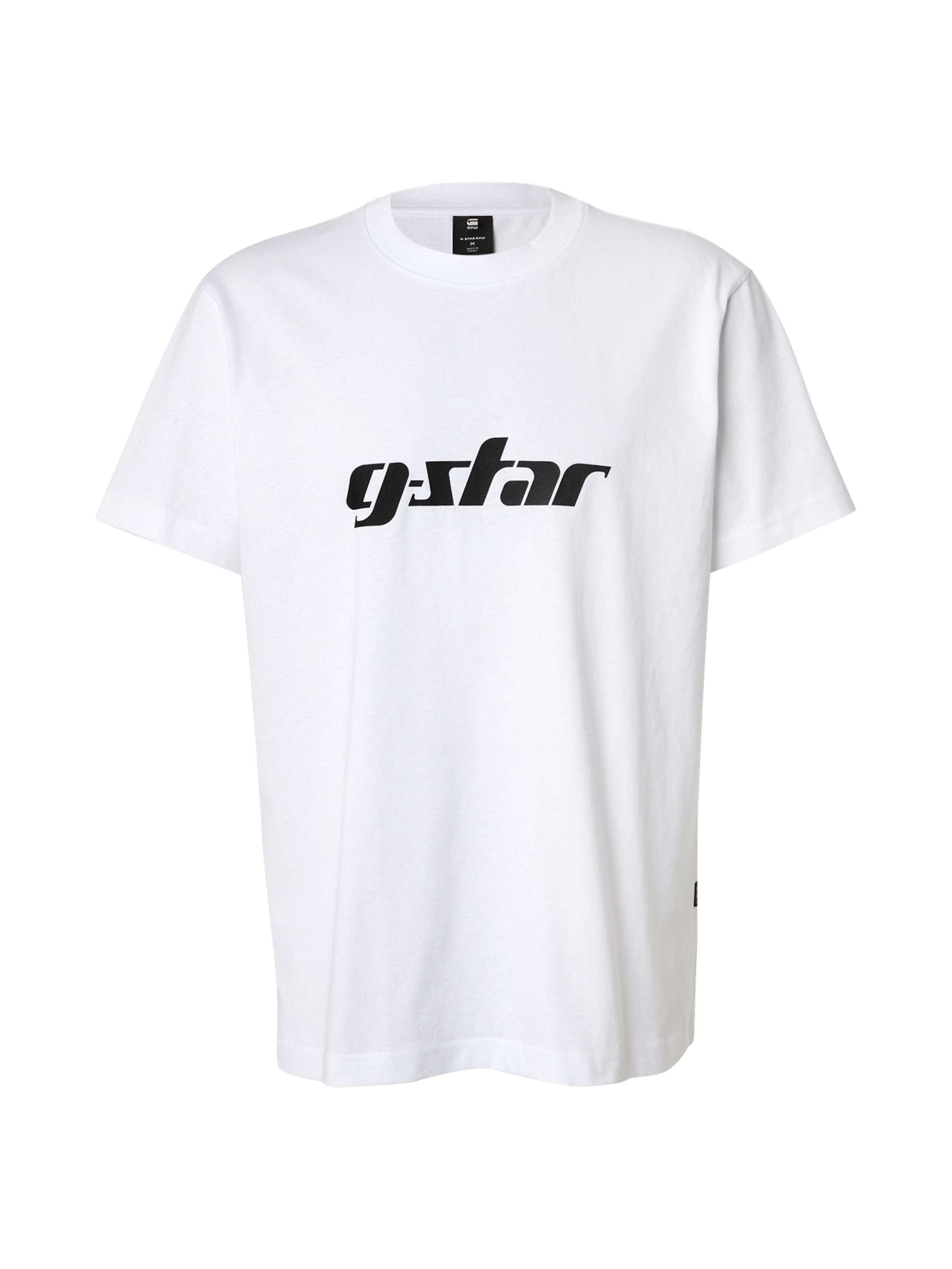 G-STAR T-Shirt in schwarz / weiß, Produktansicht