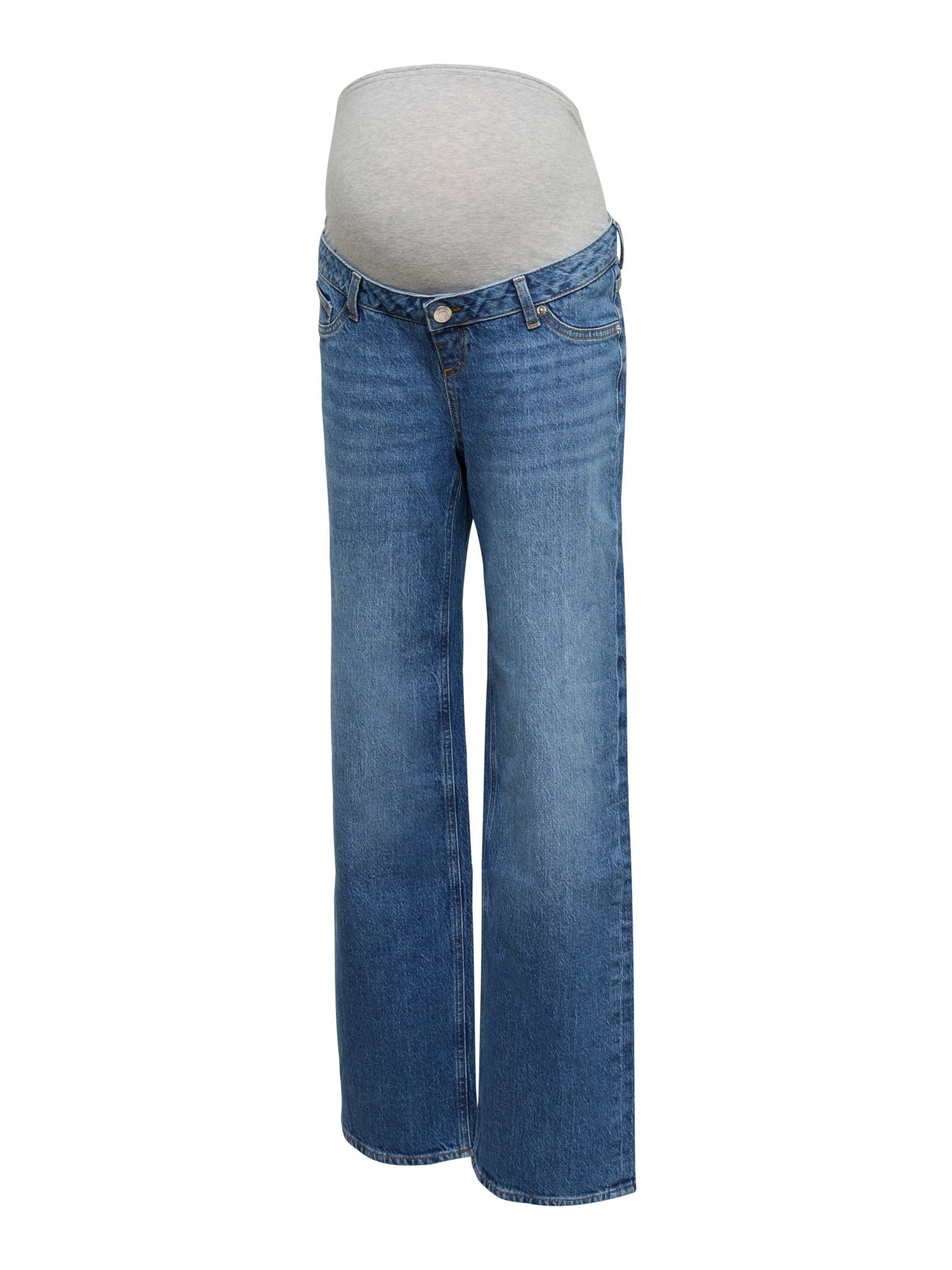 Vero Moda Maternity Jeans in de kleur Blauw denim / Stone grey, Productweergave