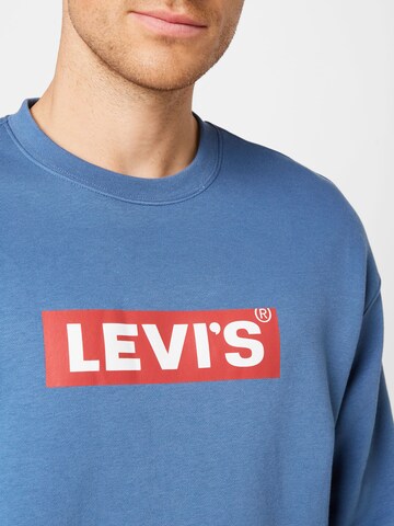 LEVI'S ® - Ajuste regular Sudadera 'Relaxd Graphic Crew' en azul