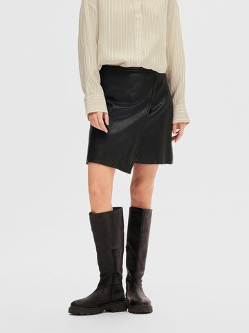 SELECTED FEMME Rok 'Carol' in Zwart: voorkant