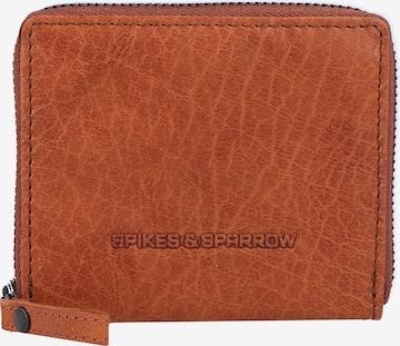 Spikes & Sparrow Wallet in Brown: front