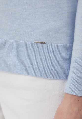 Finn Flare Langarmpullover 'Basic' in Blau
