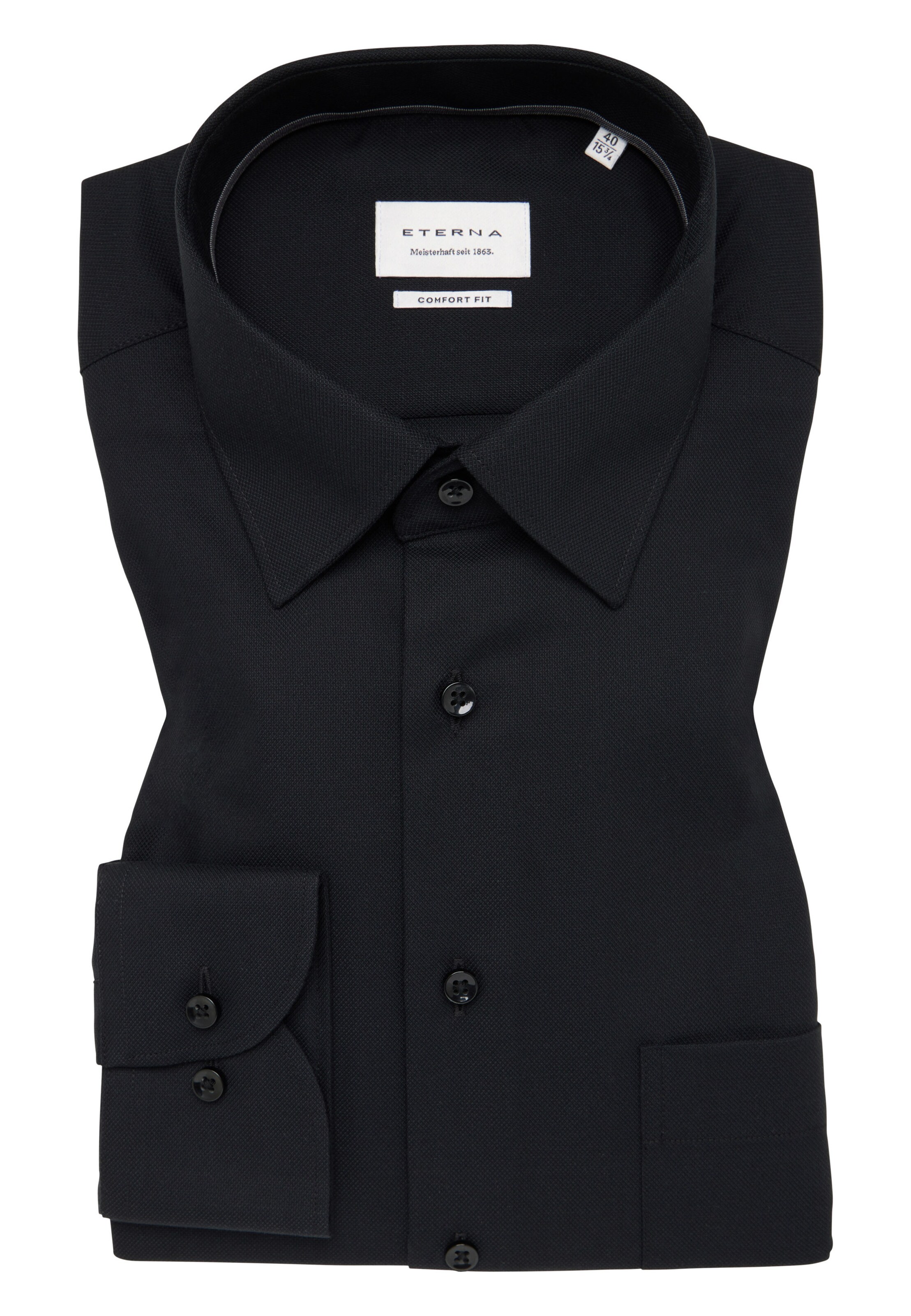 ETERNA Comfort fit Business Shirt in Black