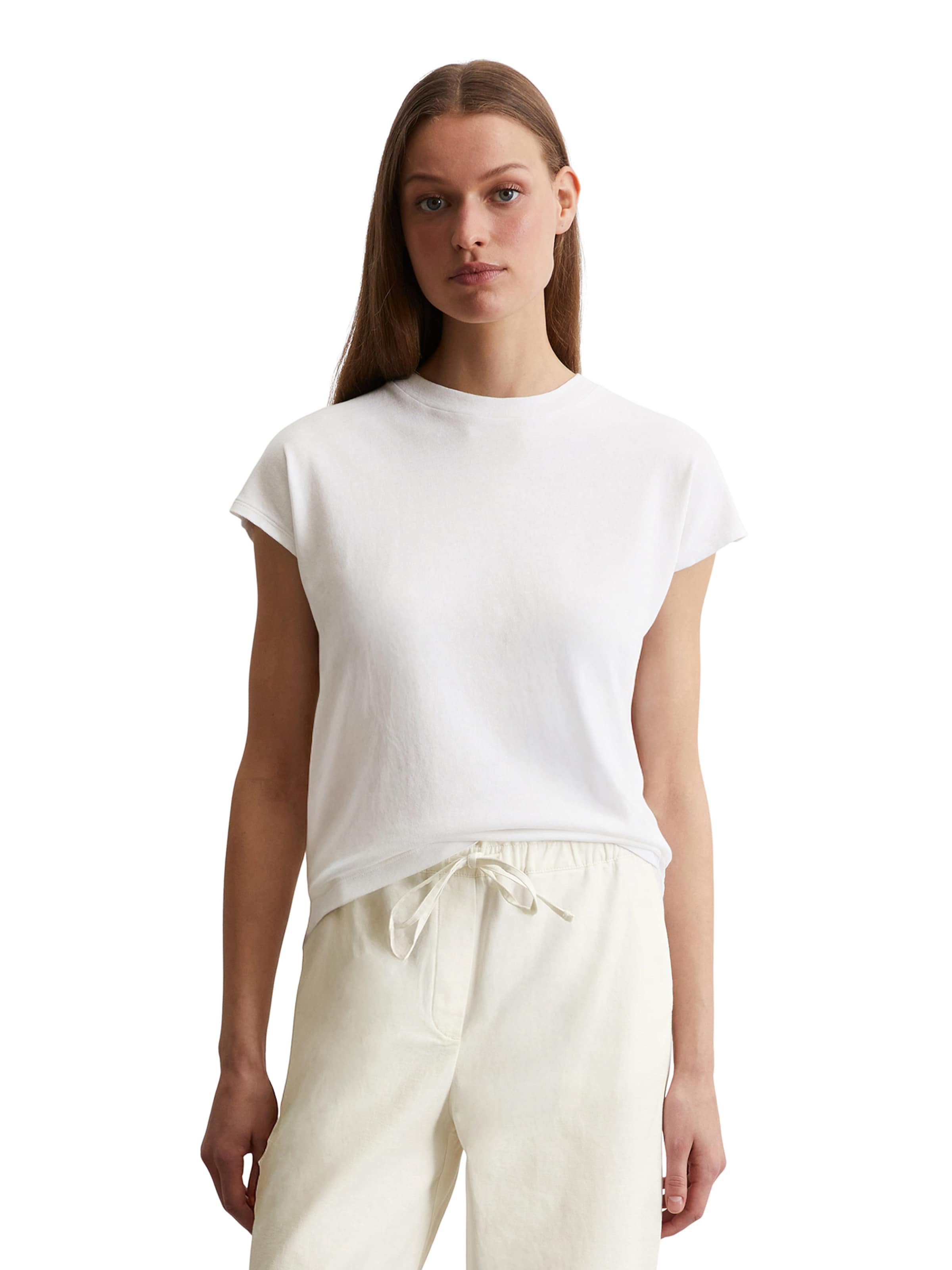 balta Marc O'Polo Marškinėliai: priekis