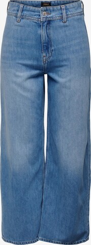 Wide Leg Jean 'SYLVIE' ONLY en bleu : devant