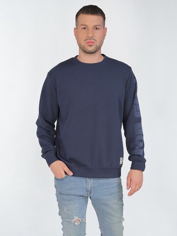 TOP GUN Sweatshirt ' TG22008 ' in Blauw: voorkant