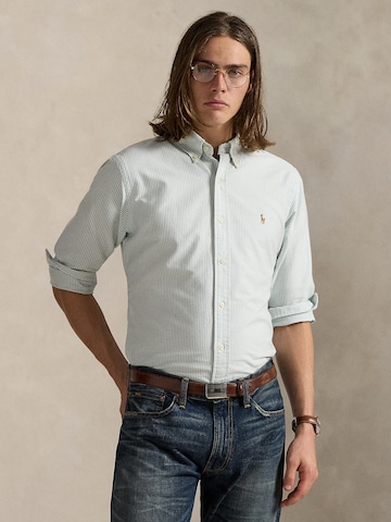 Coupe regular Chemise Polo Ralph Lauren en blanc : devant