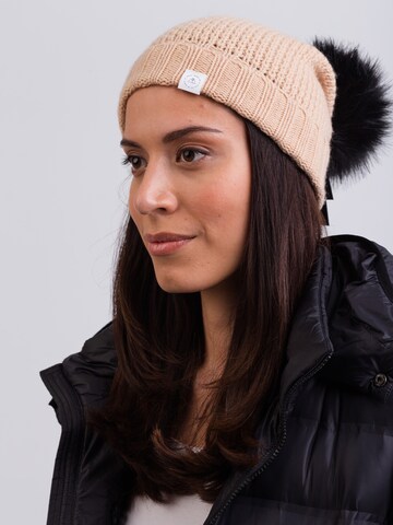 CASH-MERE.CH Beanie in Orange: front