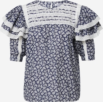 zils Warehouse Blūze: no priekšpuses