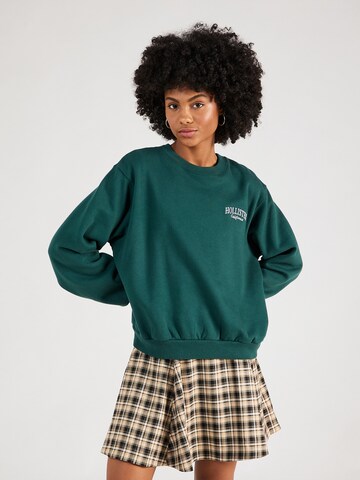 Sweat-shirt HOLLISTER en vert : devant