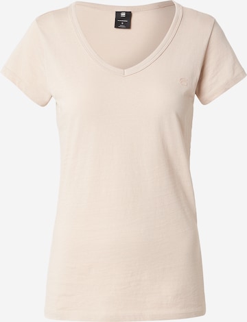 Tricou de la G-STAR pe bej: față