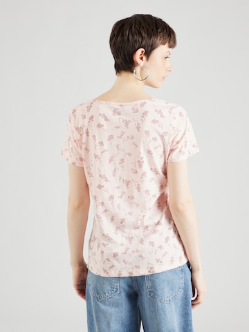 Ragwear Μπλουζάκι 'MINTT FLOWER' σε ροζ