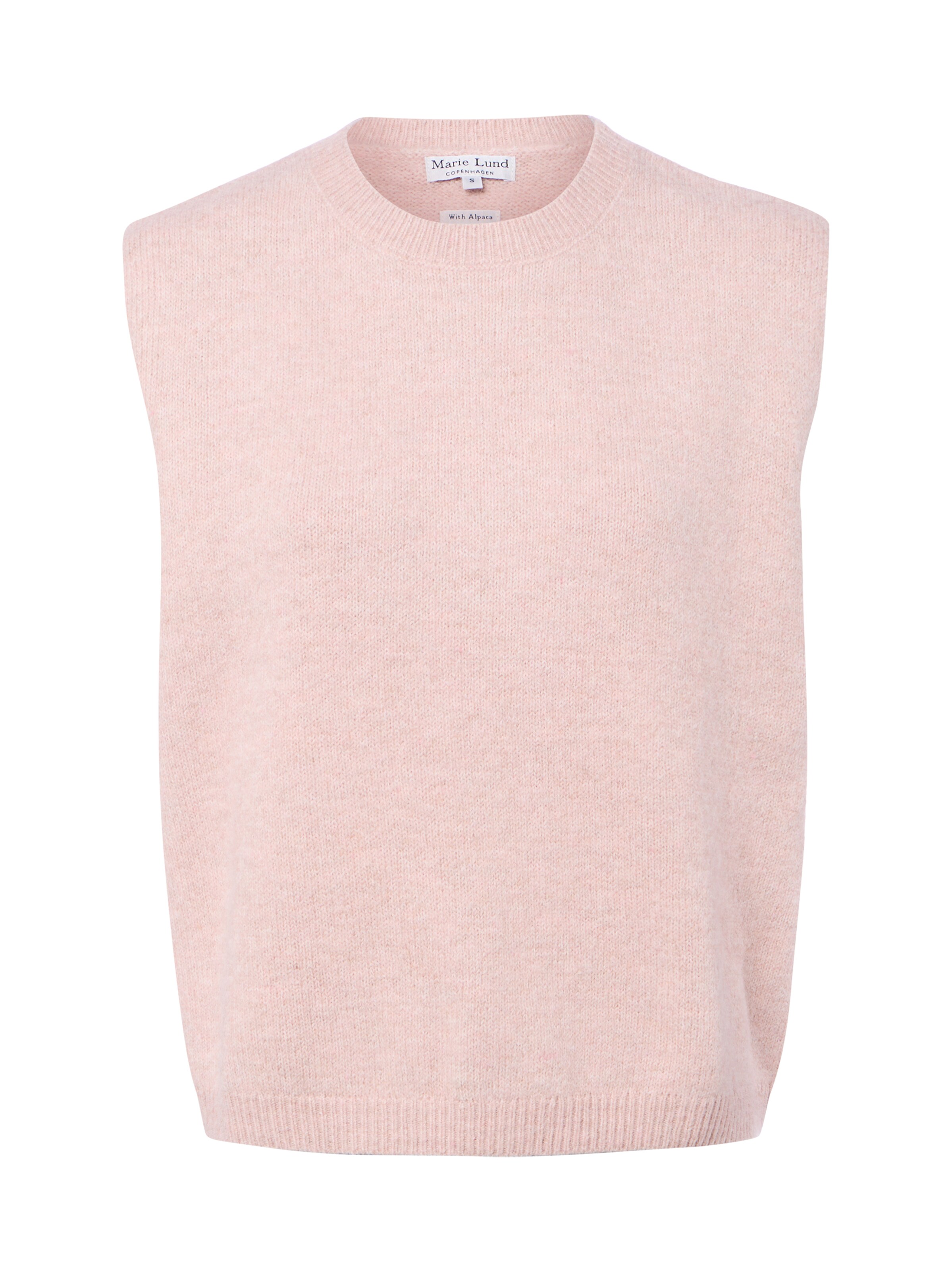 Cardigan Marie Lund en rose : devant
