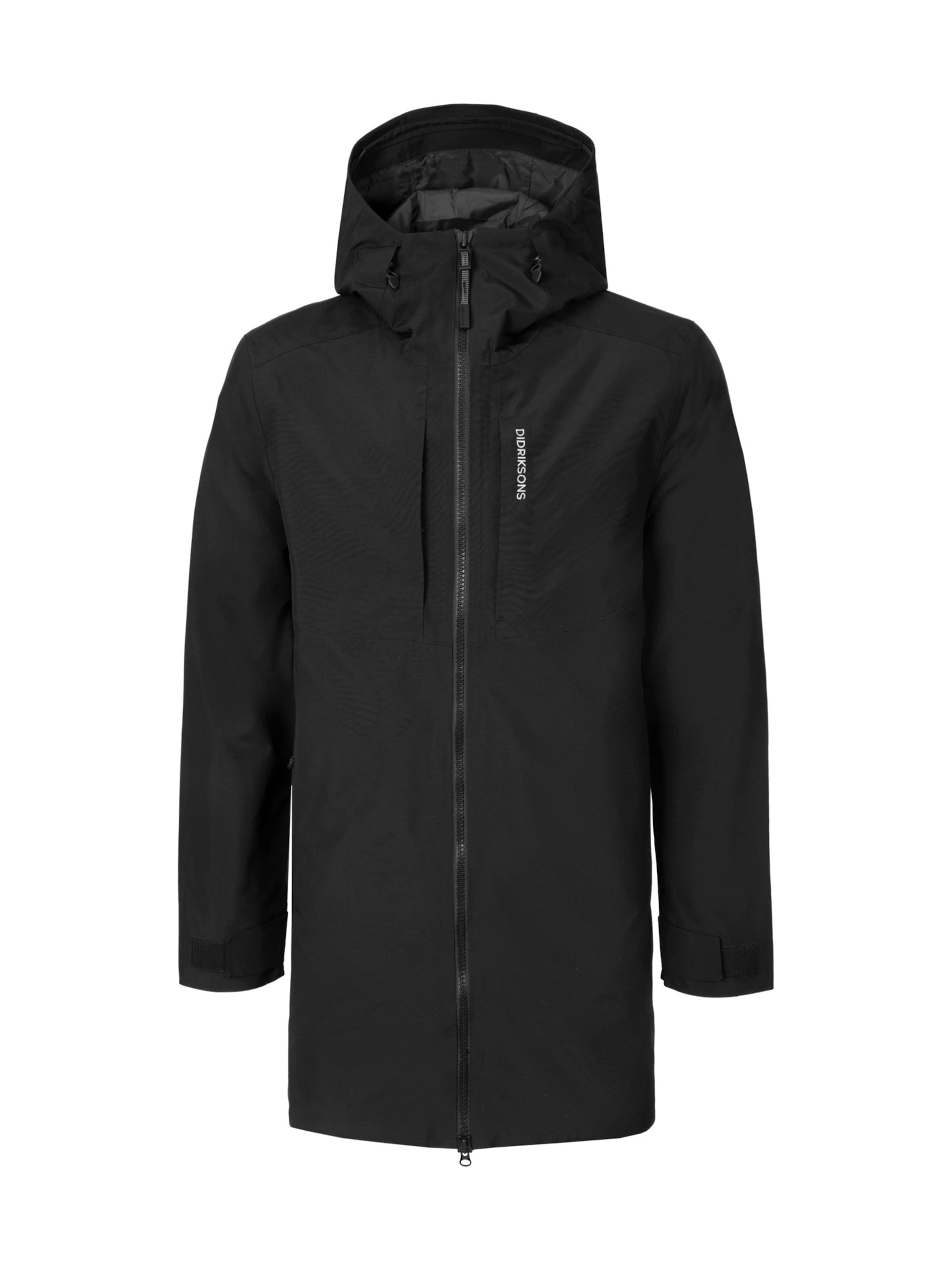 Parka mi-saison 'Sören' Didriksons en noir : devant