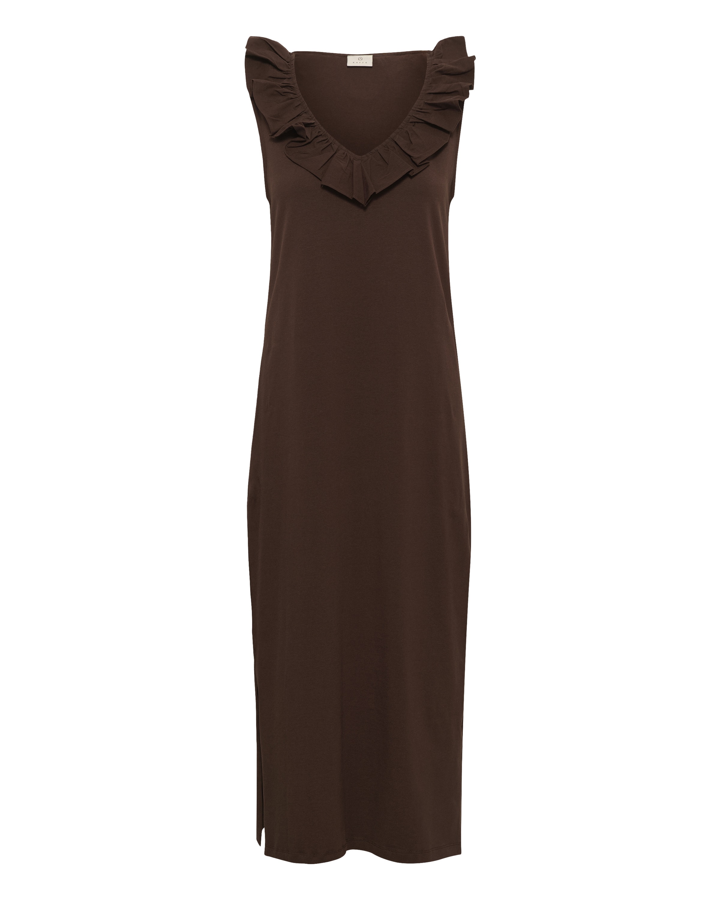 Robe 'KADidde Flounce' Kaffe en marron : devant