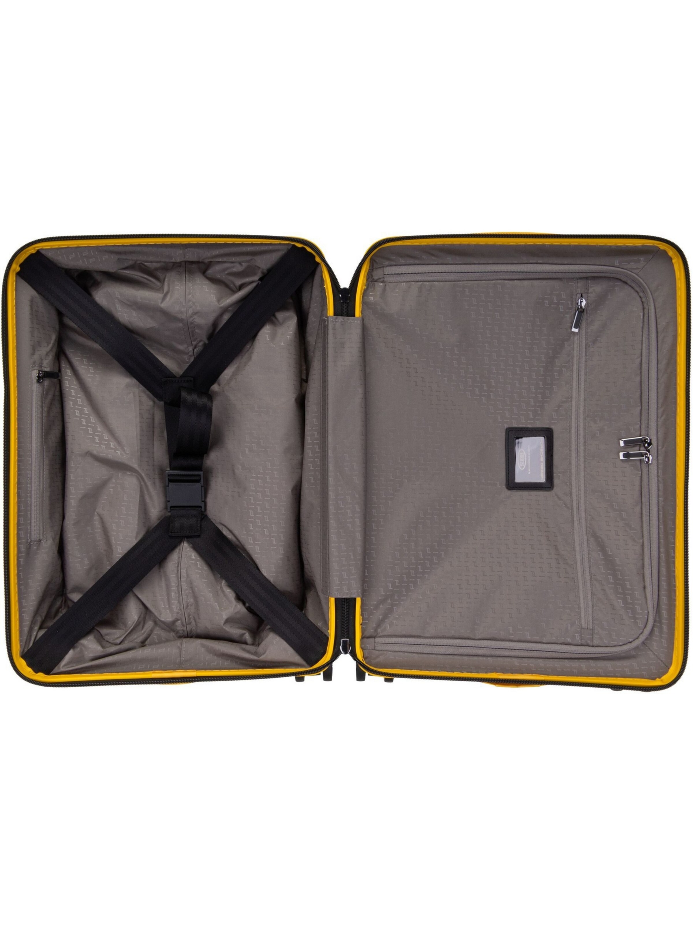 Trolley 'Roadster' di Porsche Design in giallo