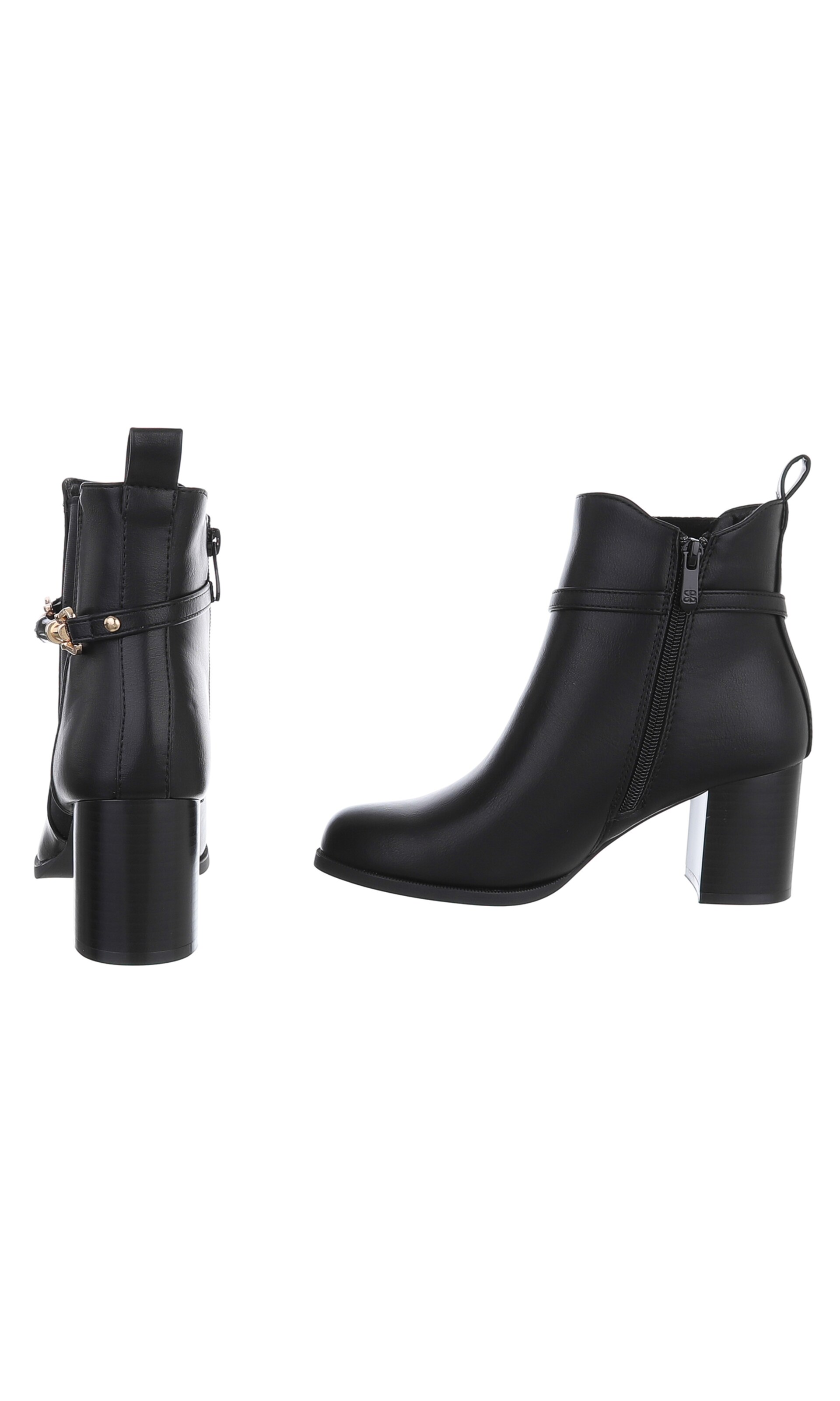 Ital-Design Stiefelette in Schwarz