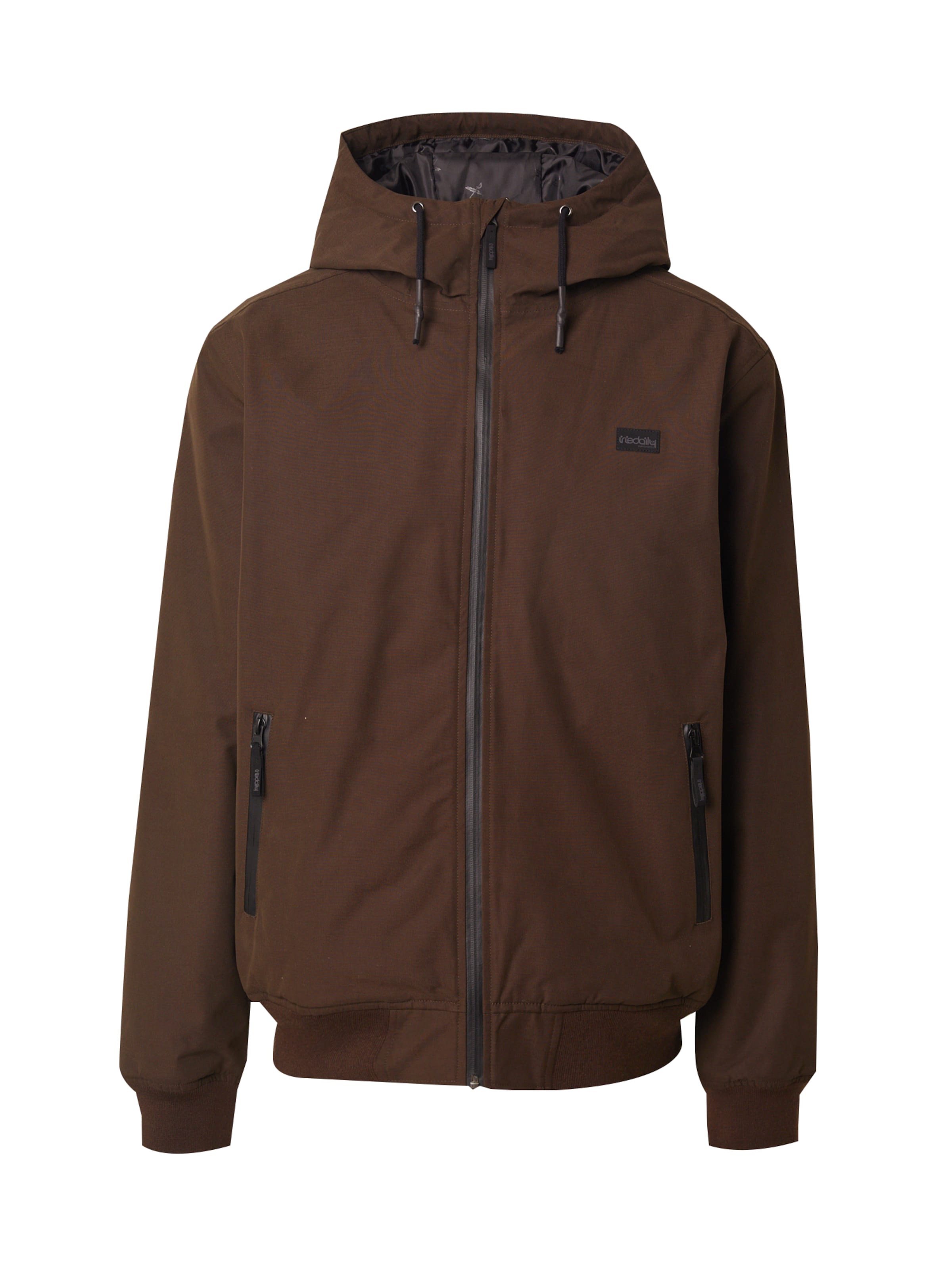 Iriedaily Средняя посадка Демисезонная куртка 'Nilas' в Коричневый: спереди