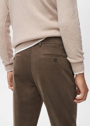 MANGO MAN Regular Hose 'Voyage' in Braun