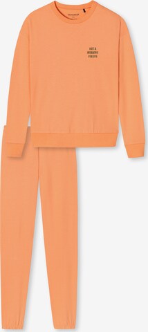 SCHIESSER Pyjama 'Original Classics' in Orange: predná strana