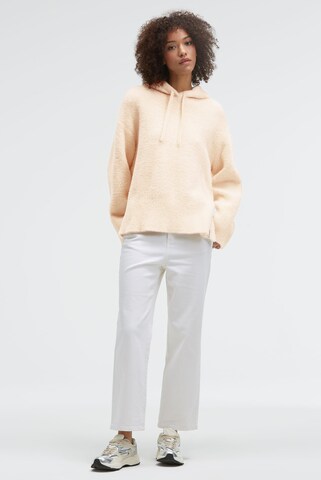 SENSES.THE LABEL Brushed Kapuzenpullover KO:SY in Beige