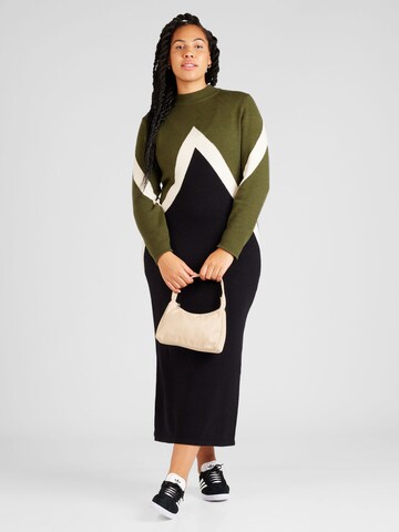 Robes en maille 'NANCY' Vero Moda Curve en vert