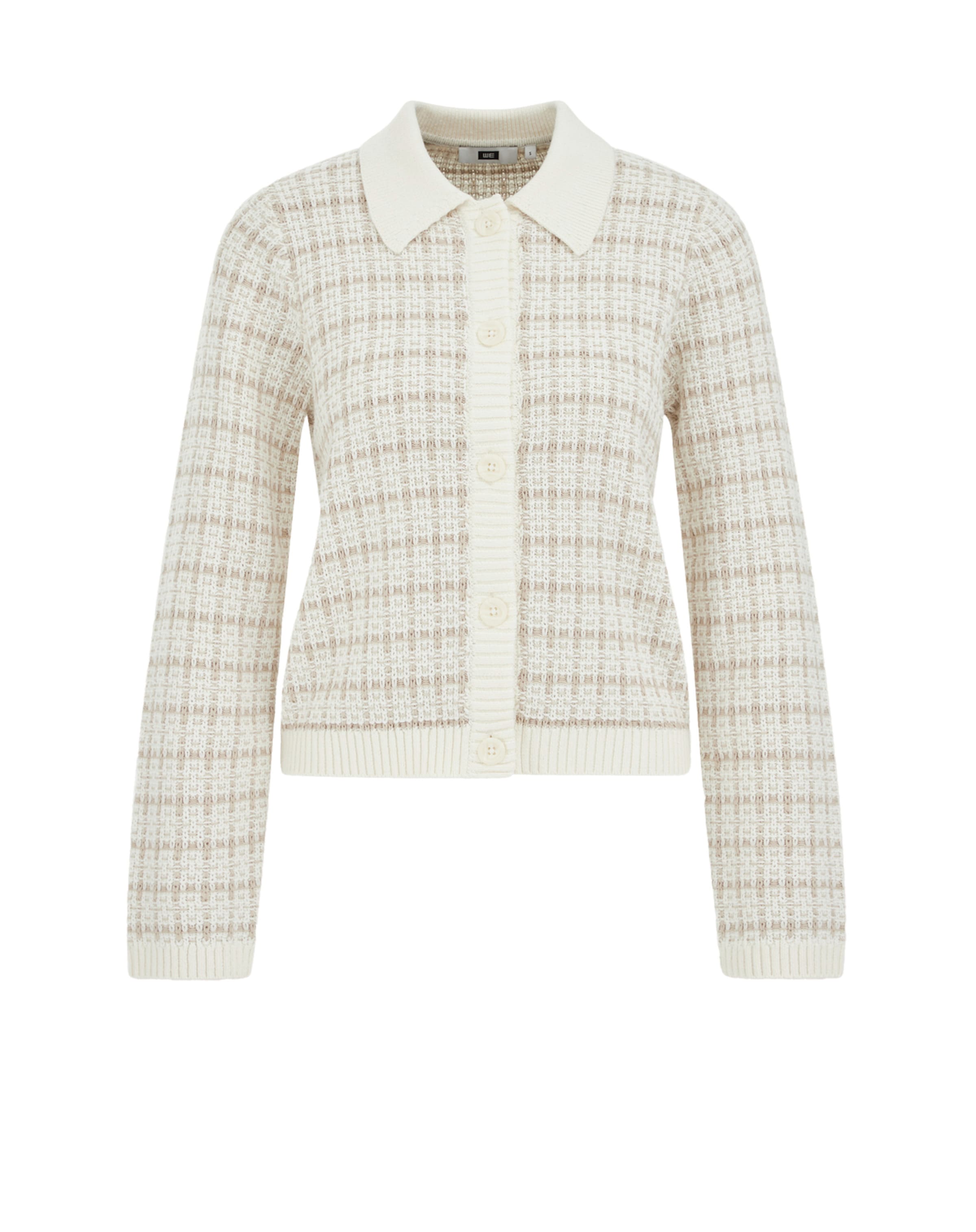 WE FashionKardigan - bijela boja: prednji dio