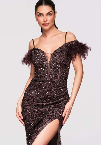 Ombre Evening dress in Brown