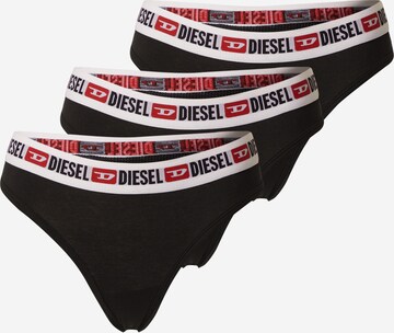 DIESEL Thong in Black: front