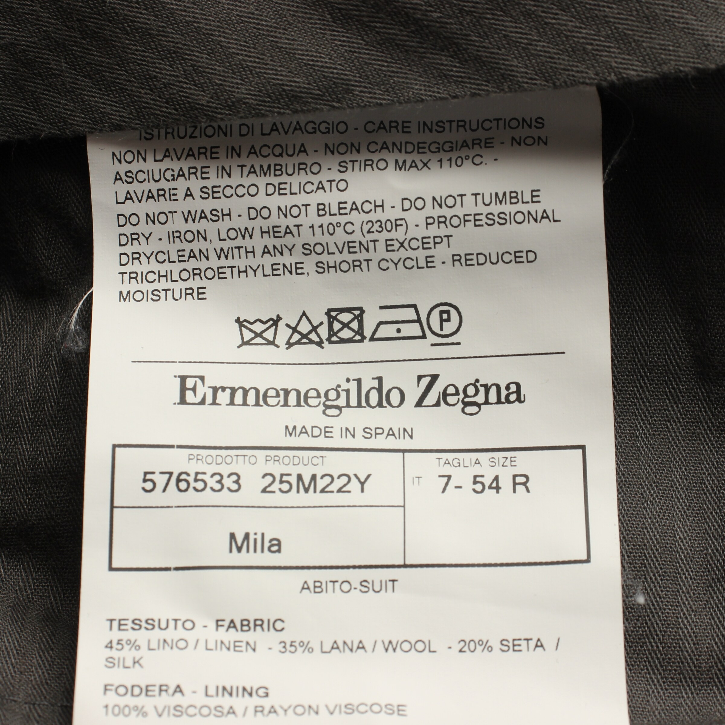 Zegna Pants in 38 in Grey
