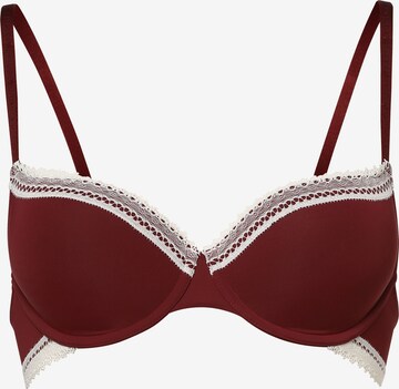 TOMMY HILFIGER Push-up Bra in Red: front