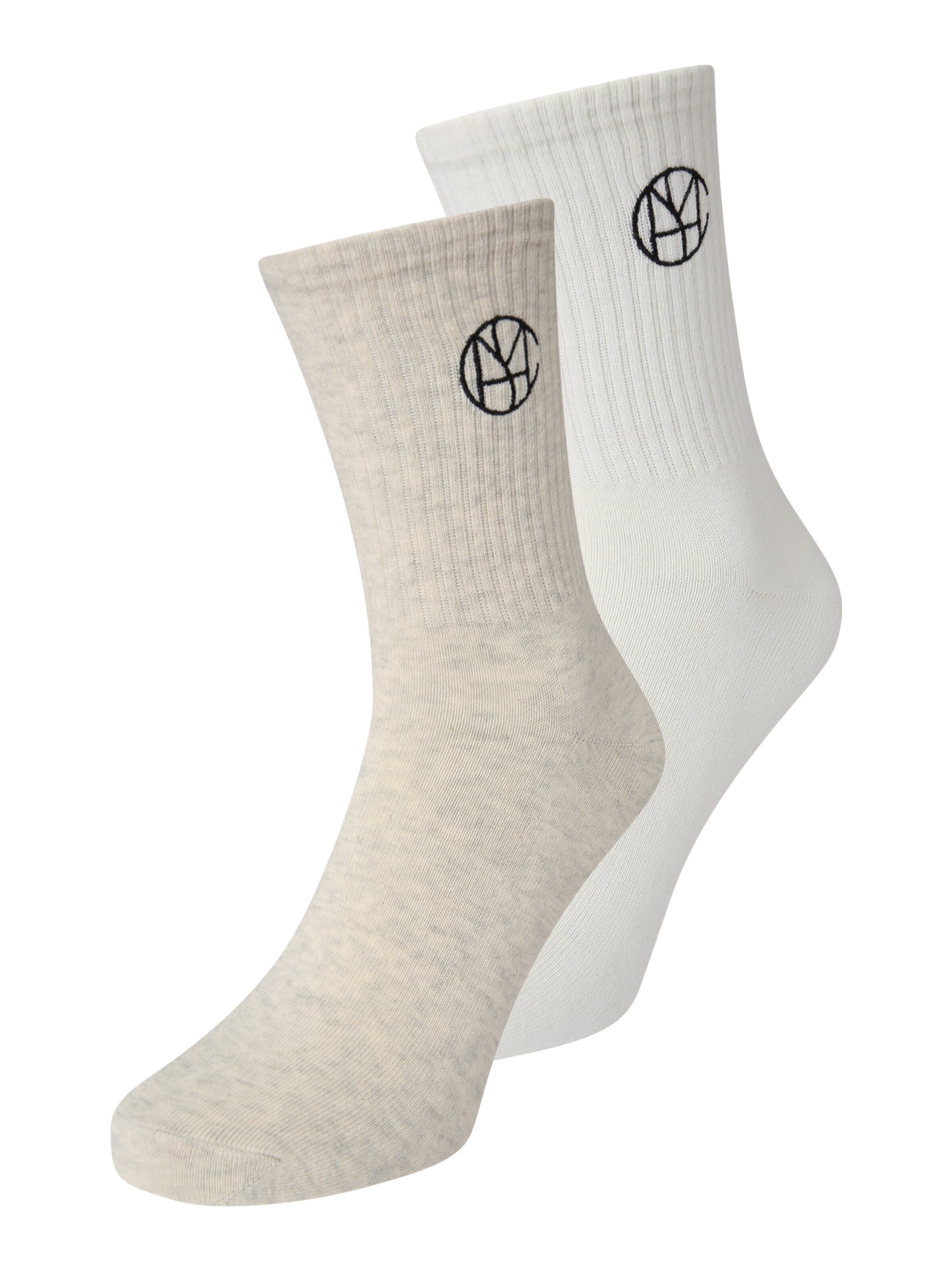 MSCH COPENHAGEN Skarpety 'ICON KEY' w kolorze szary: przód