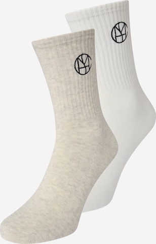 MSCH COPENHAGENČarape 'ICON KEY' - siva boja: prednji dio