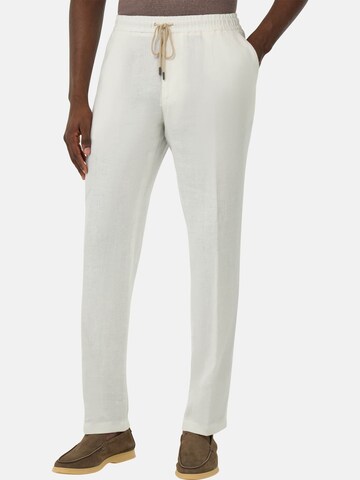 regular Pantaloni con piega frontale di Boggi Milano in bianco: frontale