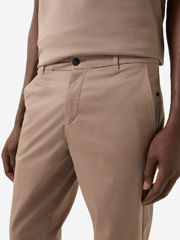 BOGNER Regular Chinohose 'Riley' in Braun