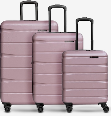 Ensemble de bagages Franky en rose : devant