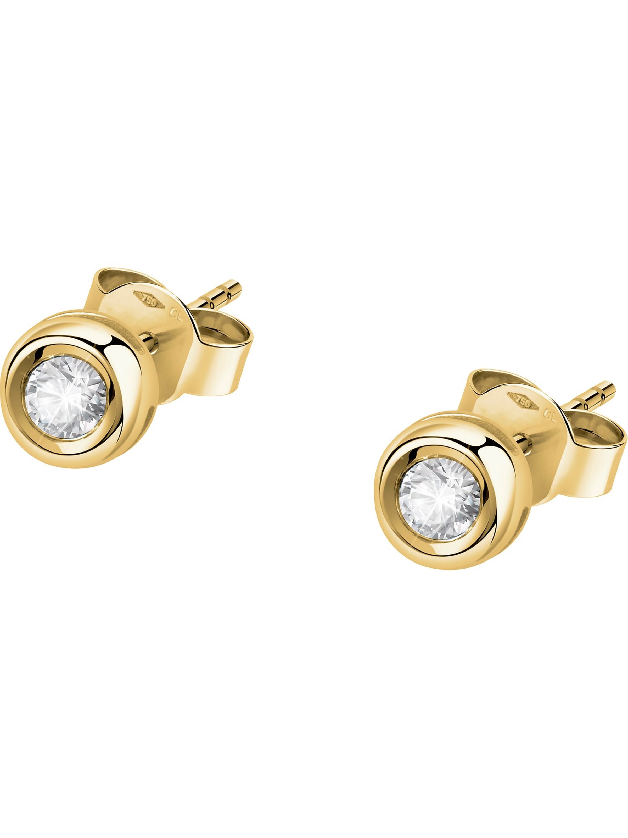 CHRIST Earrings in Gold: front