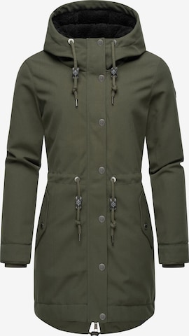 Veste d’hiver 'Canny' Ragwear en vert : devant