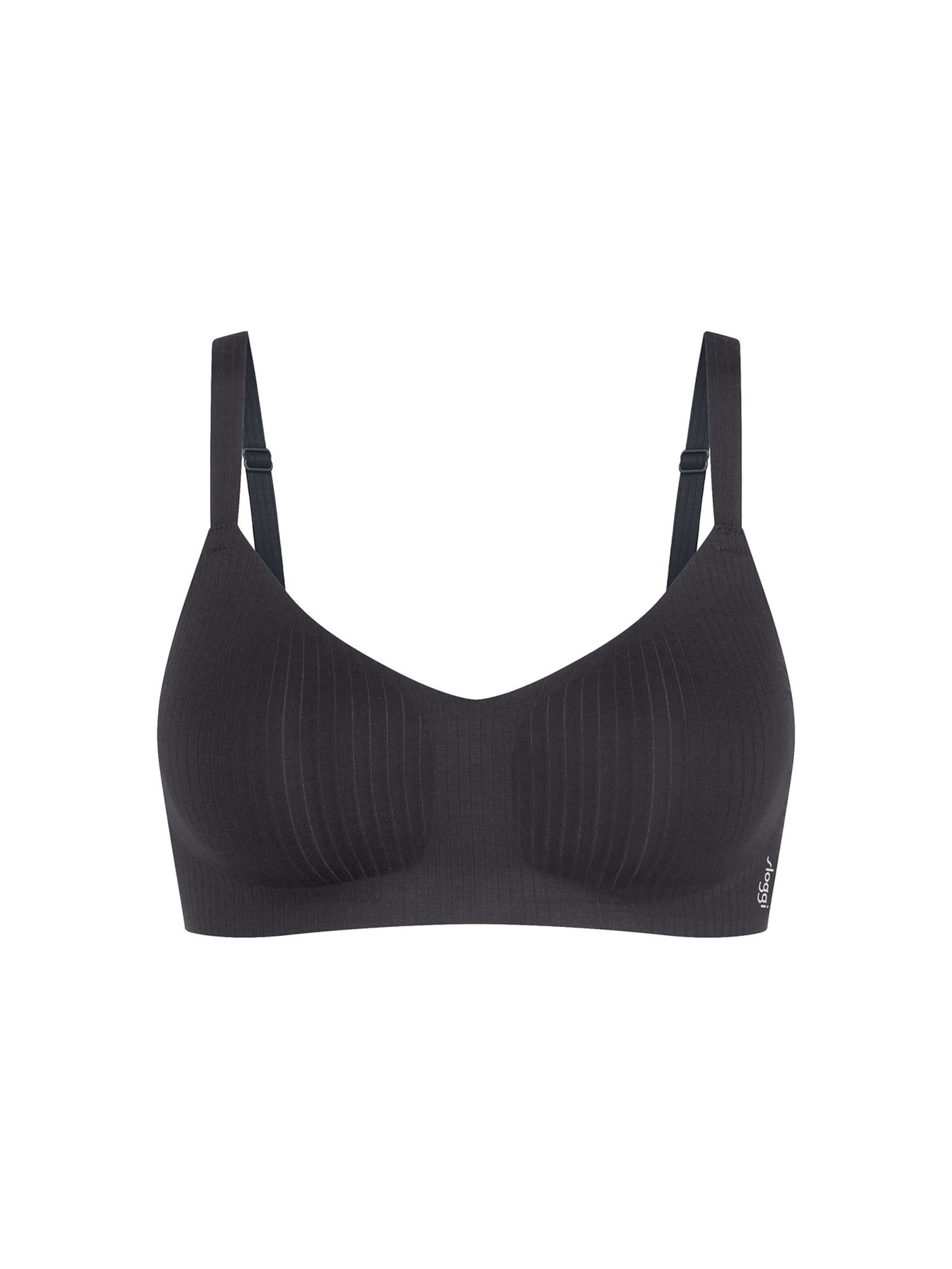 SLOGGI Bra ' Blue ZERO Feel Pure ' in Black: front