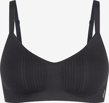 SLOGGI Bra ' Blue ZERO Feel Pure ' in Black: front