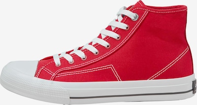 Sneaker înalt JACK & JONES pe roșu / alb, Vizualizare produs
