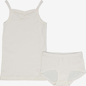 Ensemble de linge 'Panty' Müsli by GREEN COTTON en blanc : devant